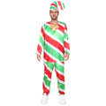 Cross-border new arrival Christmas dress-up costume Candy Cane Festival party performance costume Christmas elf elderly costume