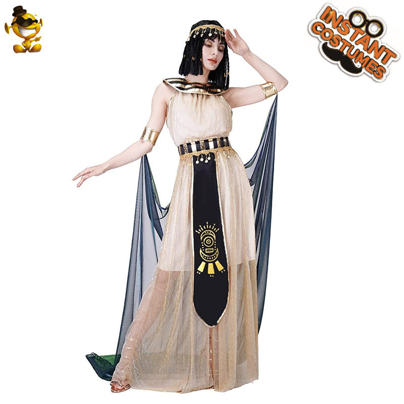 Adult ancient Egypt Cleopatra Halloween cosplay costume masquerade Queen stage performance show costume
