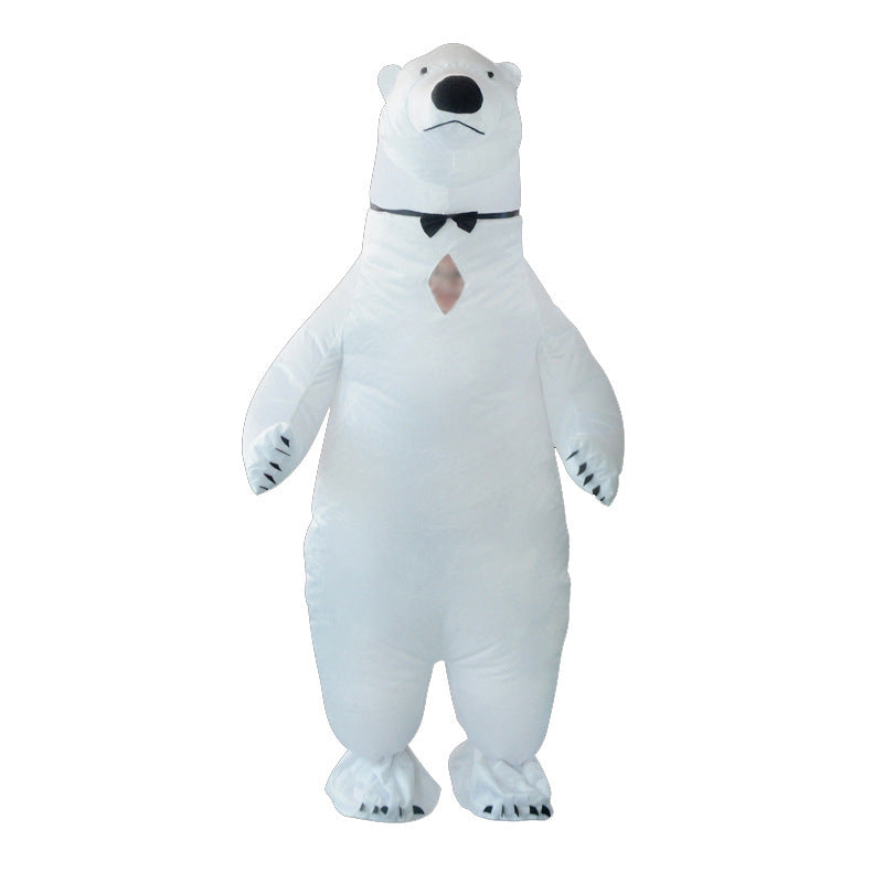 Cross-border hot sale inflatable costume Christmas festival party performance atmosphere props cartoon polar bear inflatable costume