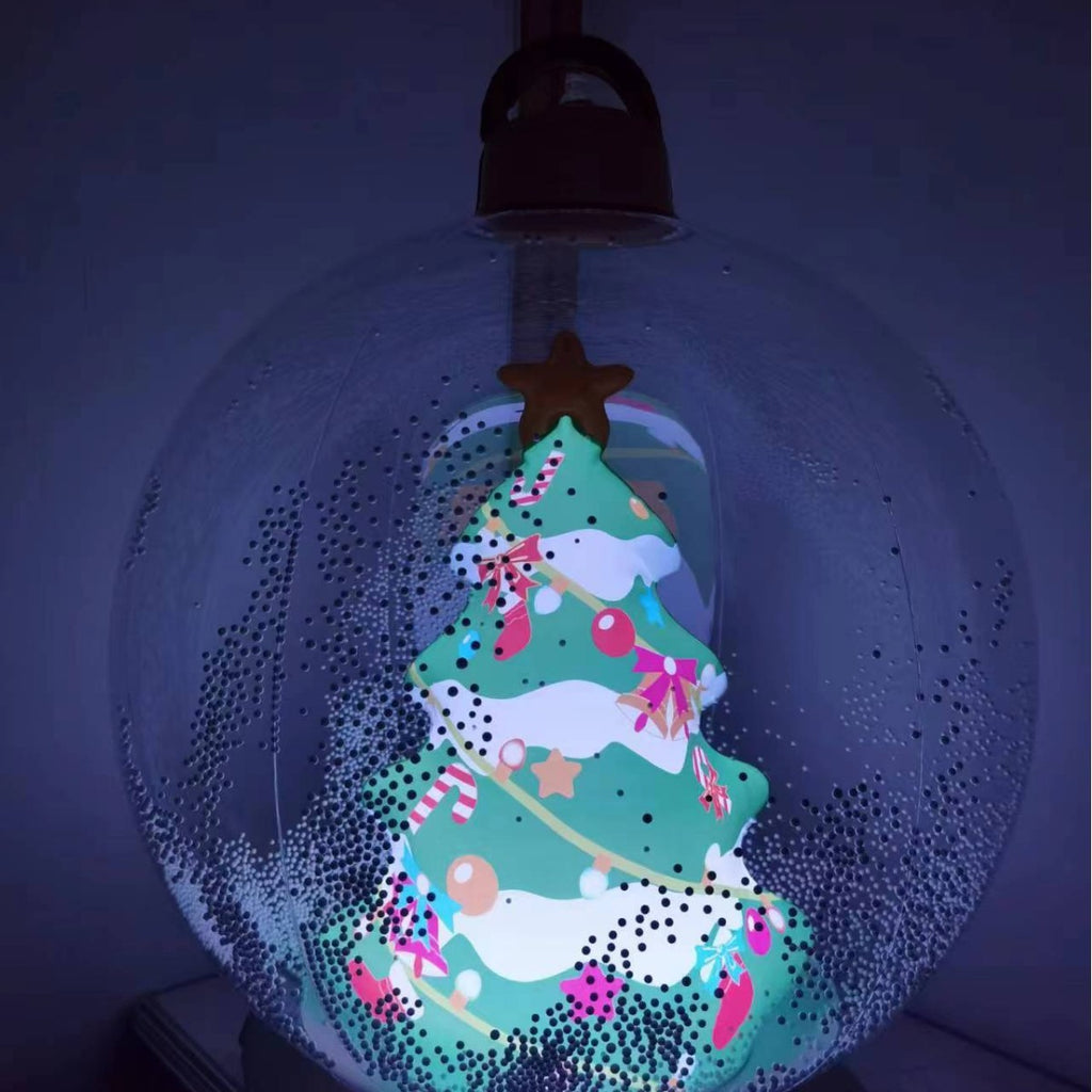 2023 new inflatable Christmas ball inflatable LED Christmas luminous hanging ornament crafts children Christmas snowman