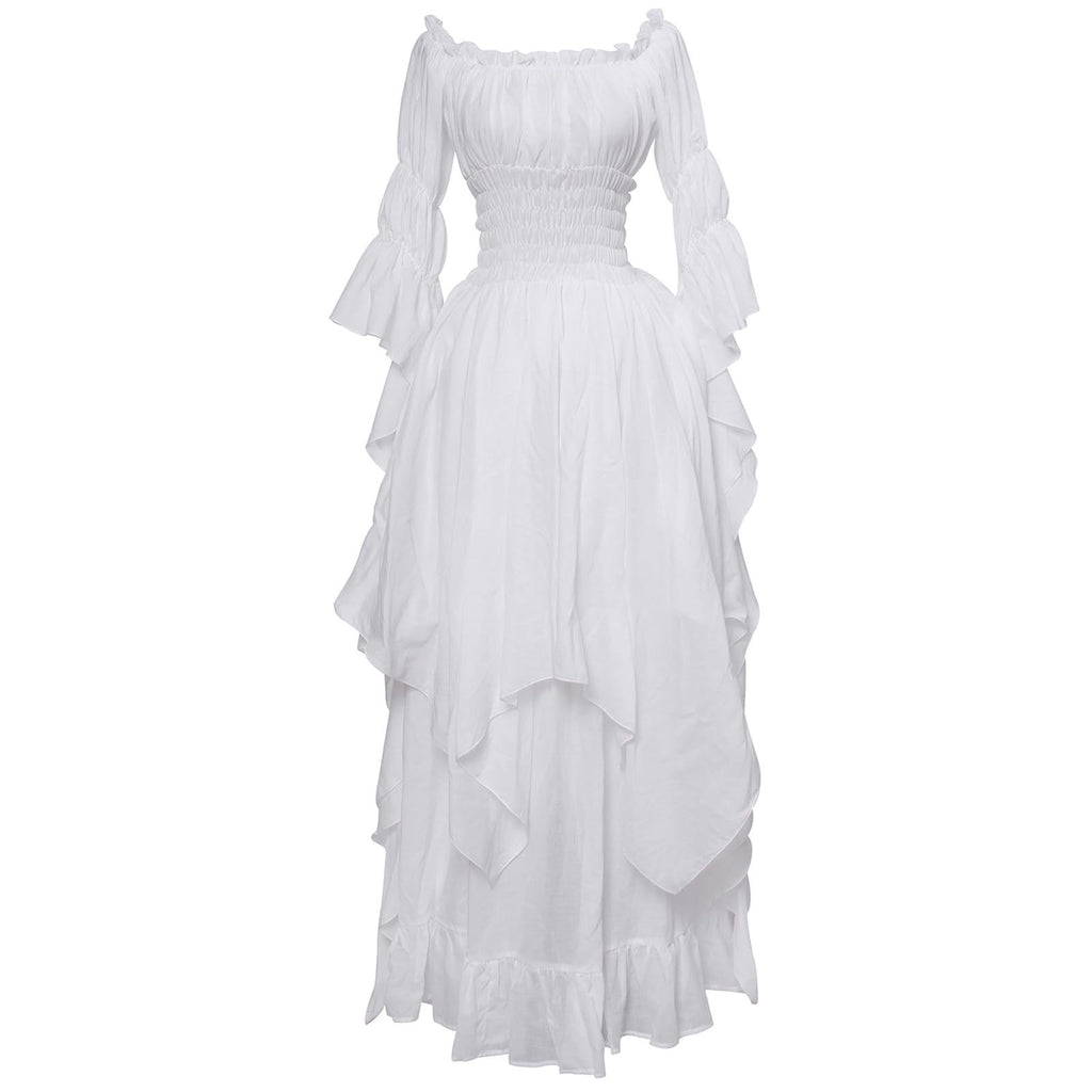 Halloween costume medieval renaissance vintage dress women's Gothic witch dress stage costume