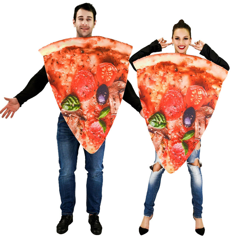 Couple pizza slice costume cosplay clothes Carnival spoof costume stage costume performance costume and accessories