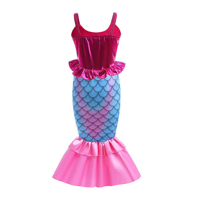 Halloween costume girls mermaid skirt Christmas princess dress cosplay dress stage performance costume