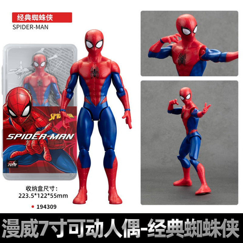 Marvel Avengers 7-inch Movable Iron Man Spider-Man Action Figure