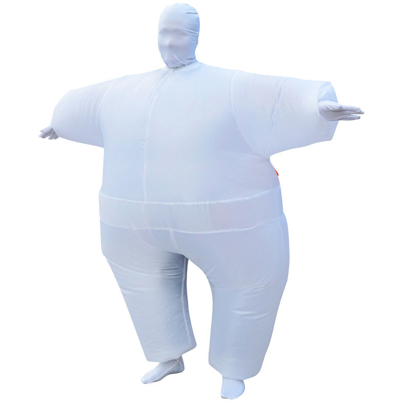 Christmas inflatable clothing adult invisible costume inflatable clothing Halloween White Silicon inflatable cospiay costume