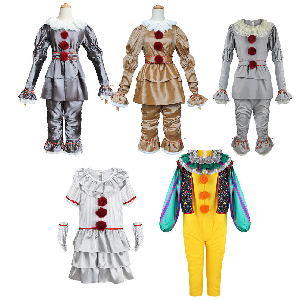 Pennywise costume from IT for kids and adults Halloween cosplay