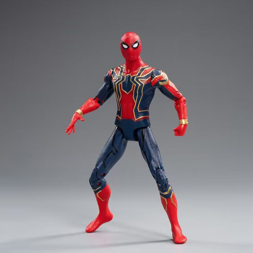 Avengers 7-inch MK85 Steel Spider-Man Captain America figurine garage kits model decoration toys wholesale