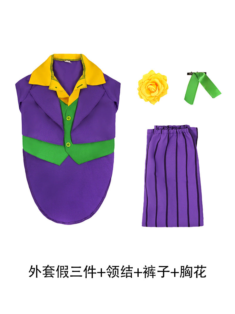 Movie Suicide Squad cos costume new Halloween children's costume clown character cosplay clothes performance costume