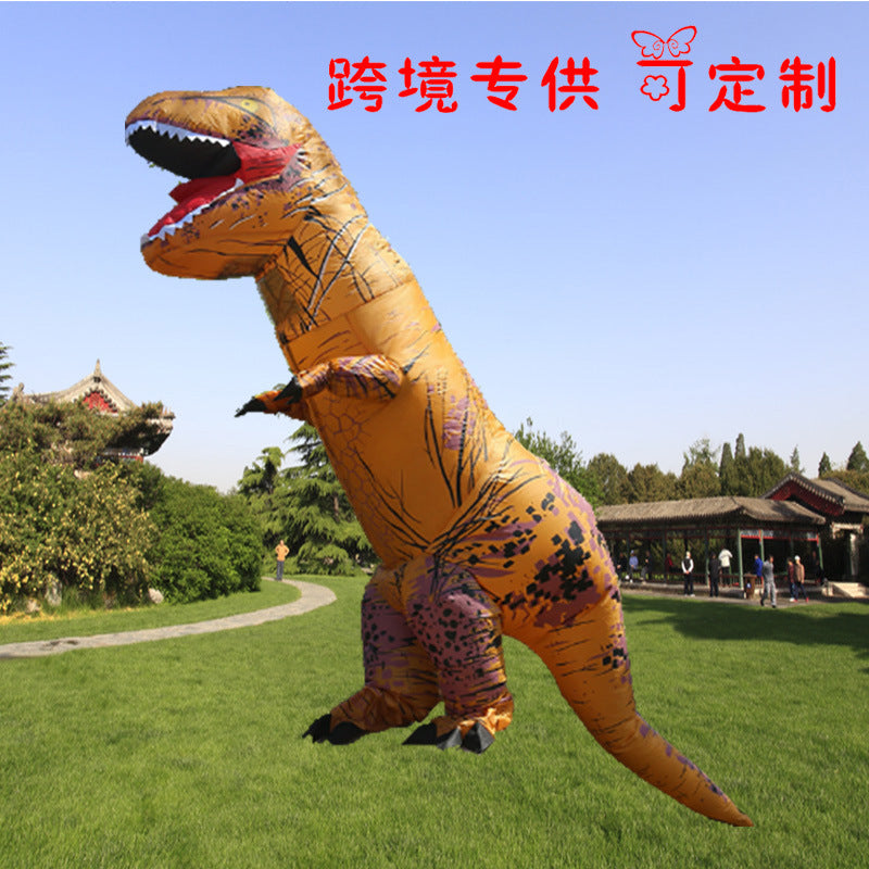 Amazon funny children dinosaur celebration doll makeup props Halloween Tyrannosaurus inflatable costume costume