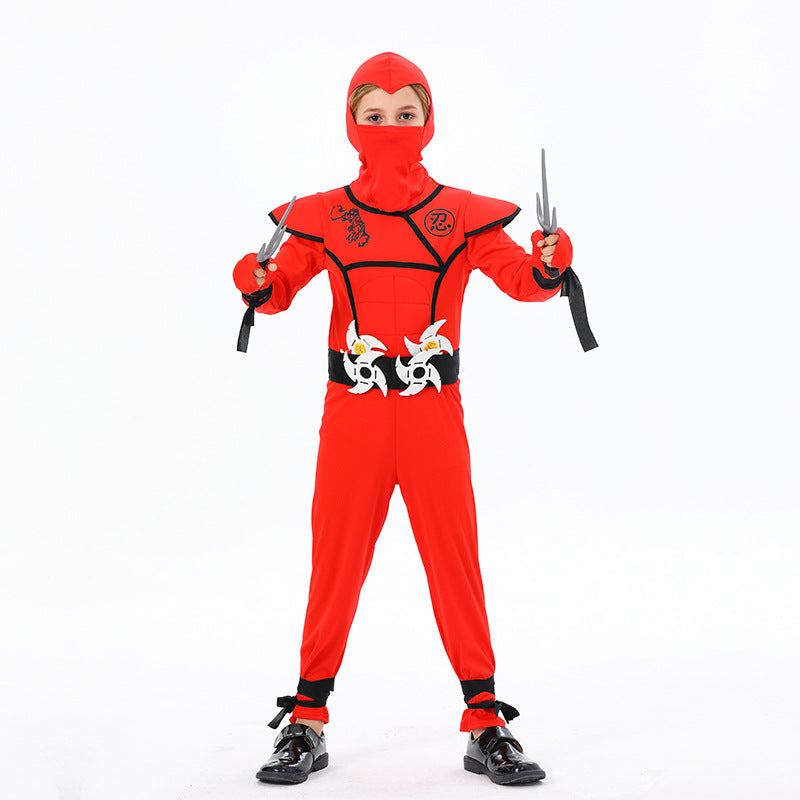 cosplay Halloween costume children's Ninja muscle costume samurai performance costume anime same game theme