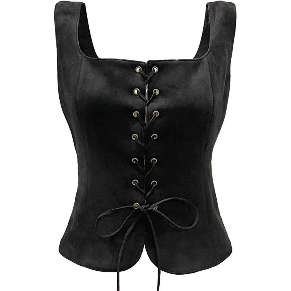 Amazon Renaissance Viking cos costume vest suede vest Halloween costume factory
