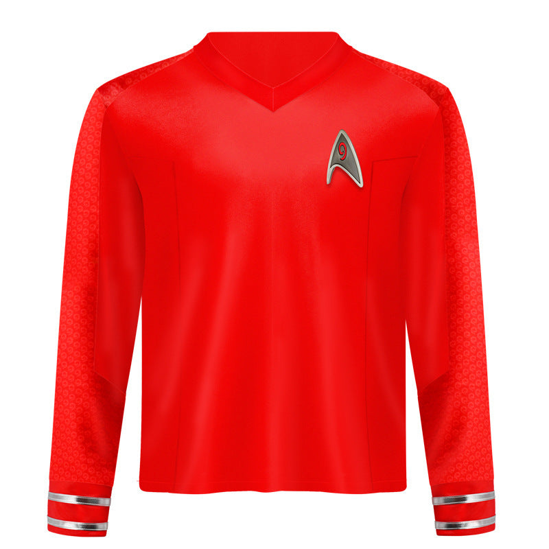 Star Trek cos costume bizarre new world yellow uniform cosplay cosplay Halloween performance costume