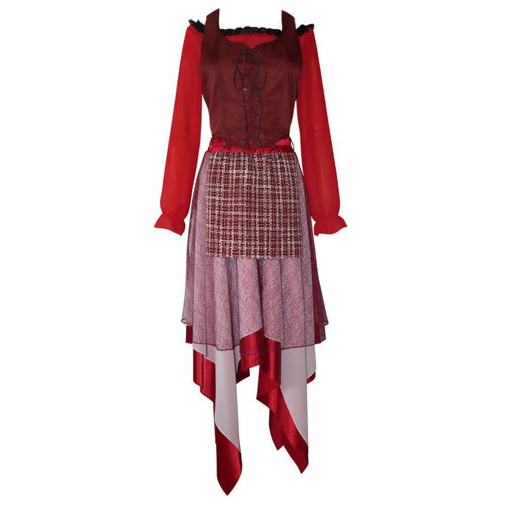 Witch also crazy cos costume medieval dress Fred costumes cosplay Halloween costume