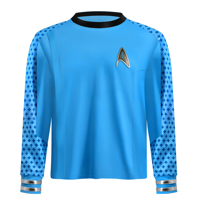Star Trek cos costume bizarre new world yellow uniform cosplay cosplay Halloween performance costume