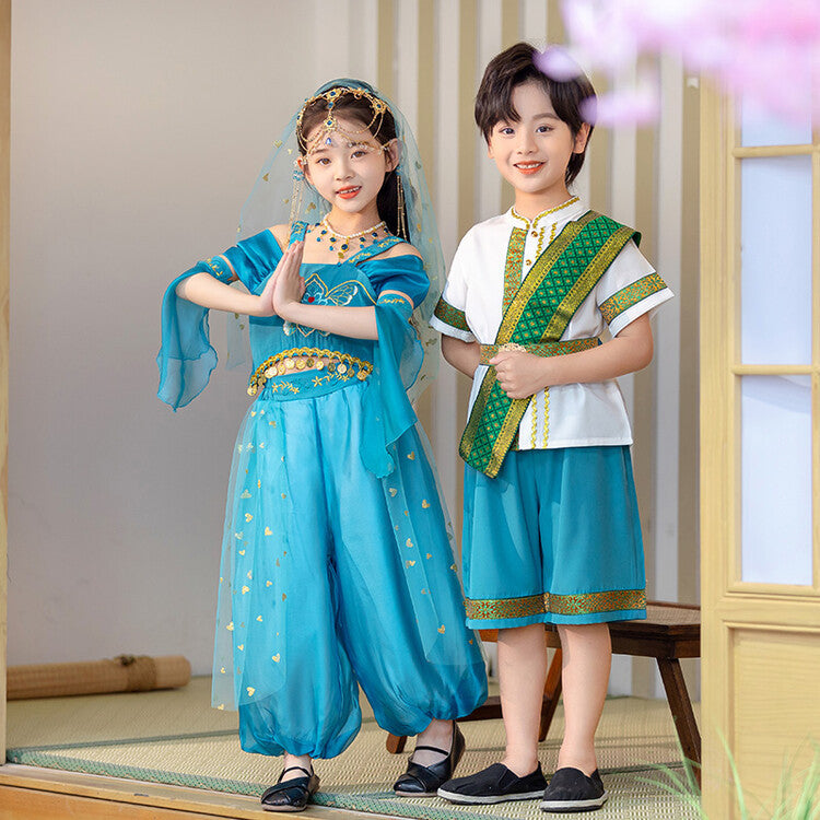 Children's new Chinese style Tang costume Han costume boys' summer Chinese style Dai girls' ethnic style dragon boat festival costume
