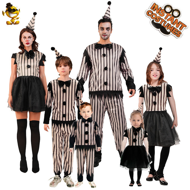 Halloween clown costume a parent-child costume party costume role play stage performance cross-border distribution