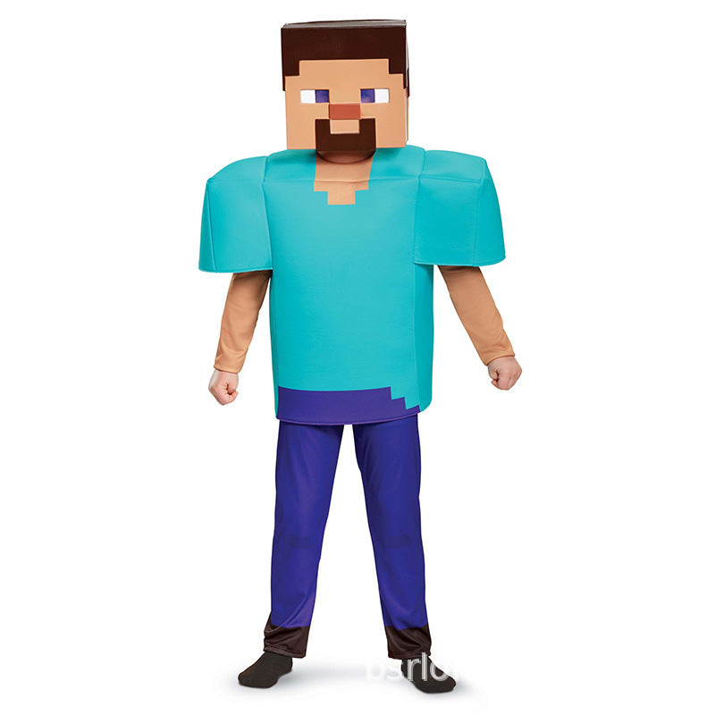 Wansheng children's costume my world MC party cosplay cos costume costumes minecraft