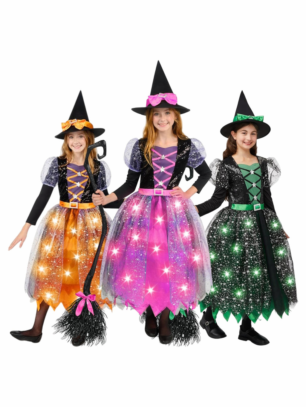 Halloween costume children's performance wear performance costume Starlight witch cos costume party costume