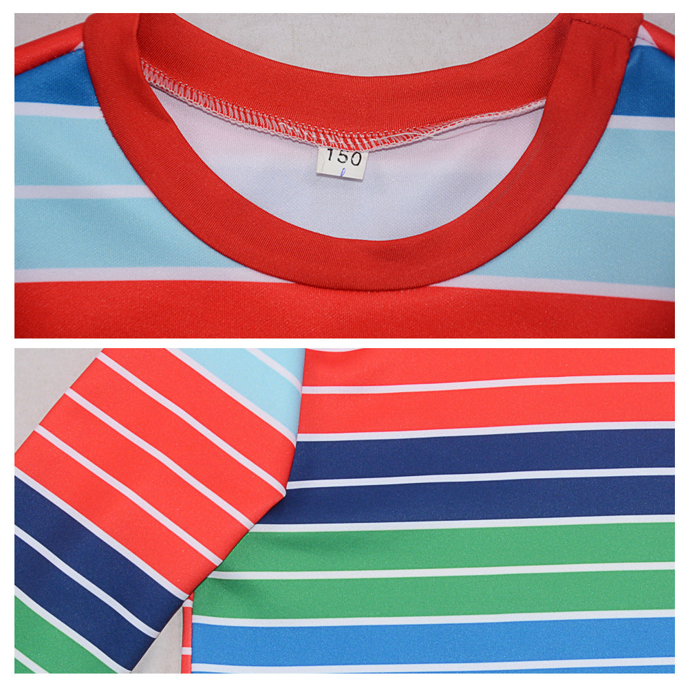 Chucky cos costume Chucky chagee T-shirt long sleeve cosplay cosplay factory in stock