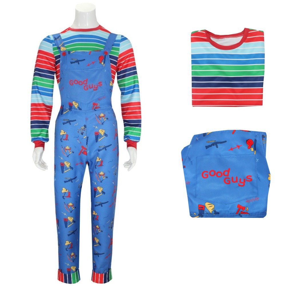 Chucky Season 2 cosplay costume denim overalls