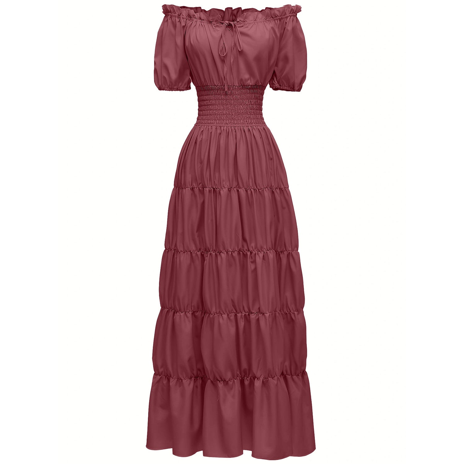 Medieval Renaissance lady long dress stage costume Halloween COS role play vintage costume