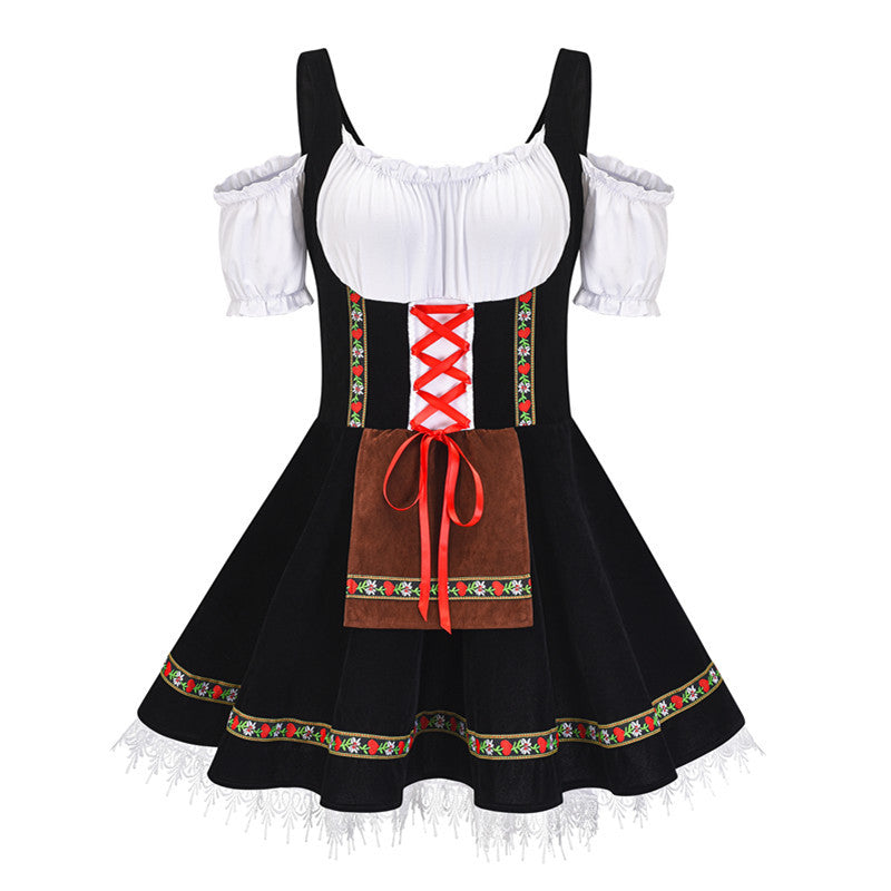 Germany Munich plus-sized beer costume Halloween bar girl dress stage costume maid costume