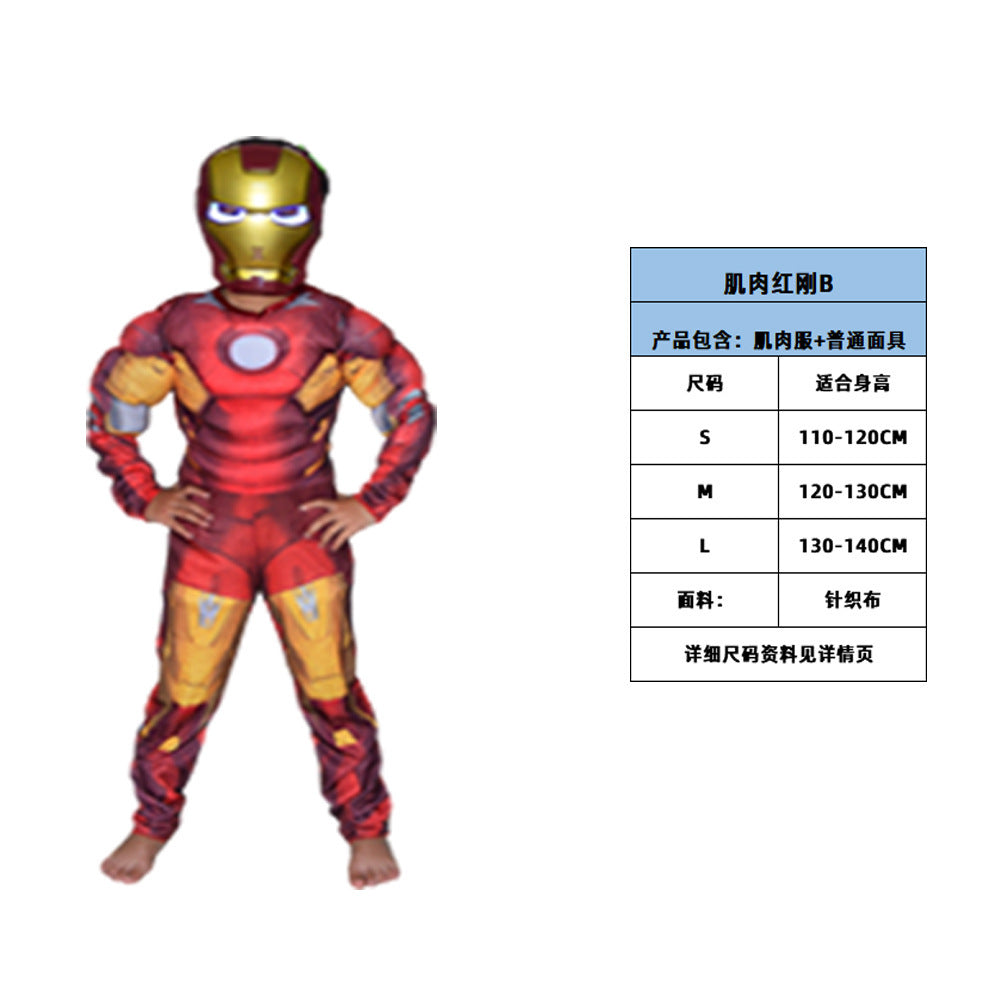 Multiple Halloween muscle costume cosplay children Hulk costume Avengers Anime performance wear
