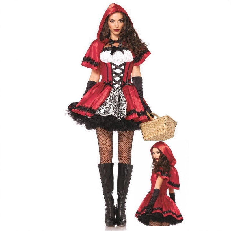 DS nightclub character cosplay clothes Little Red Riding Hood costume Halloween Costume Queen's outfit OS witch costume Christmas clothes performance