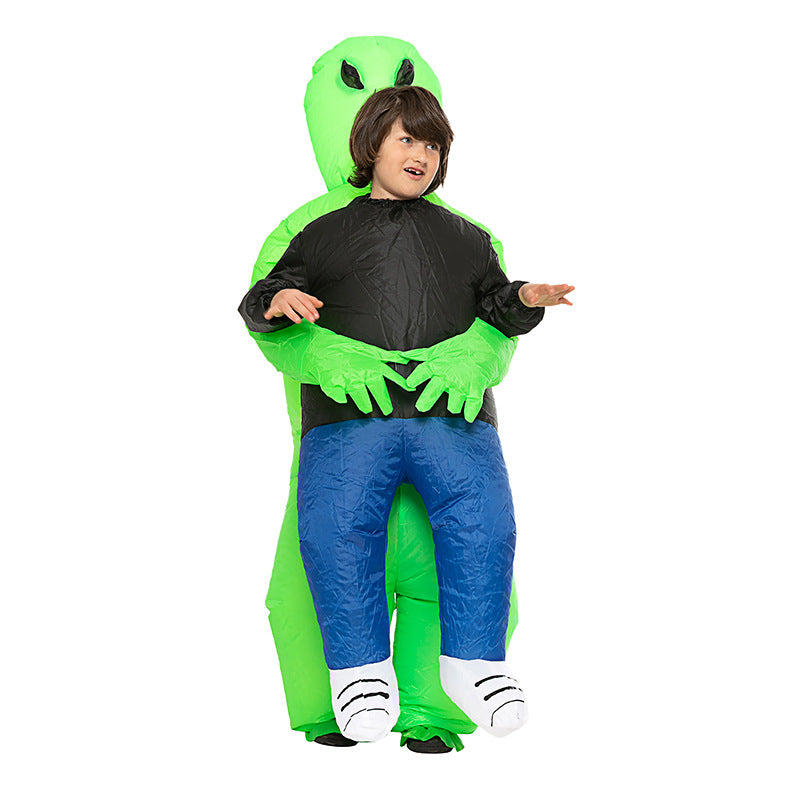 Factory Halloween ghost hugging inflatable costume alien ET props inflatable costume walking performance costume
