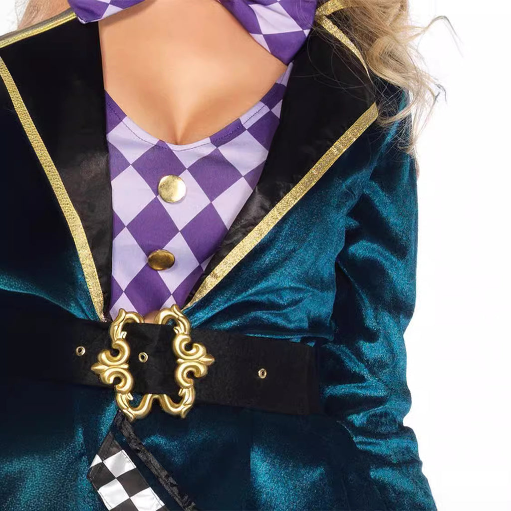 Halloween magician costume adult female Alice crazy hat play cosplay stage costume