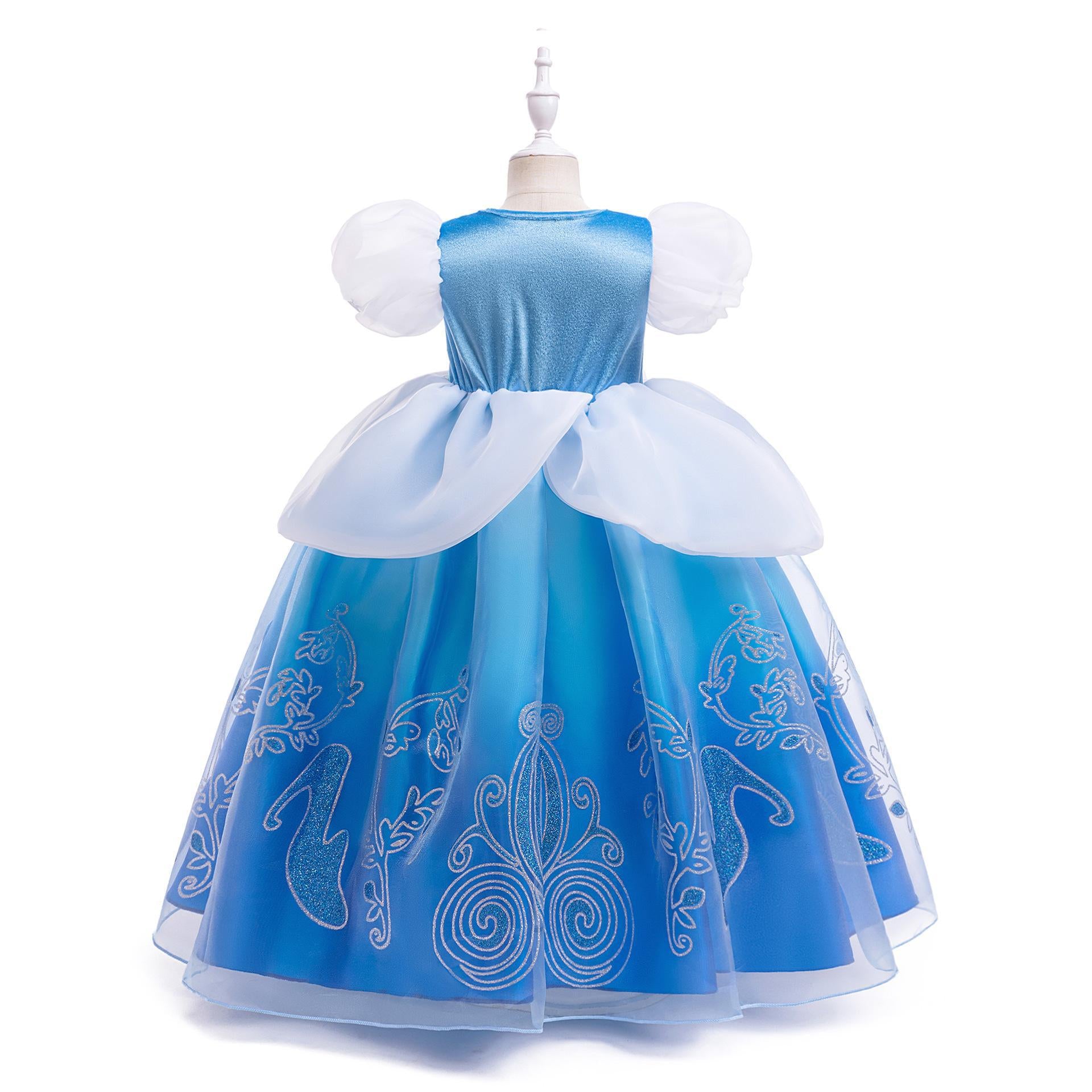 Girl's Halloween Costume Cos Cinderella princess dress puffy dress dress Cinderella Costume