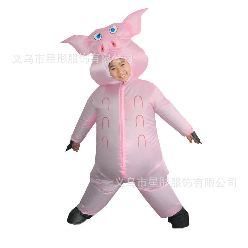 Cross-border Halloween performance inflatable costume American team clown party performance costume performance activity inflatable costume