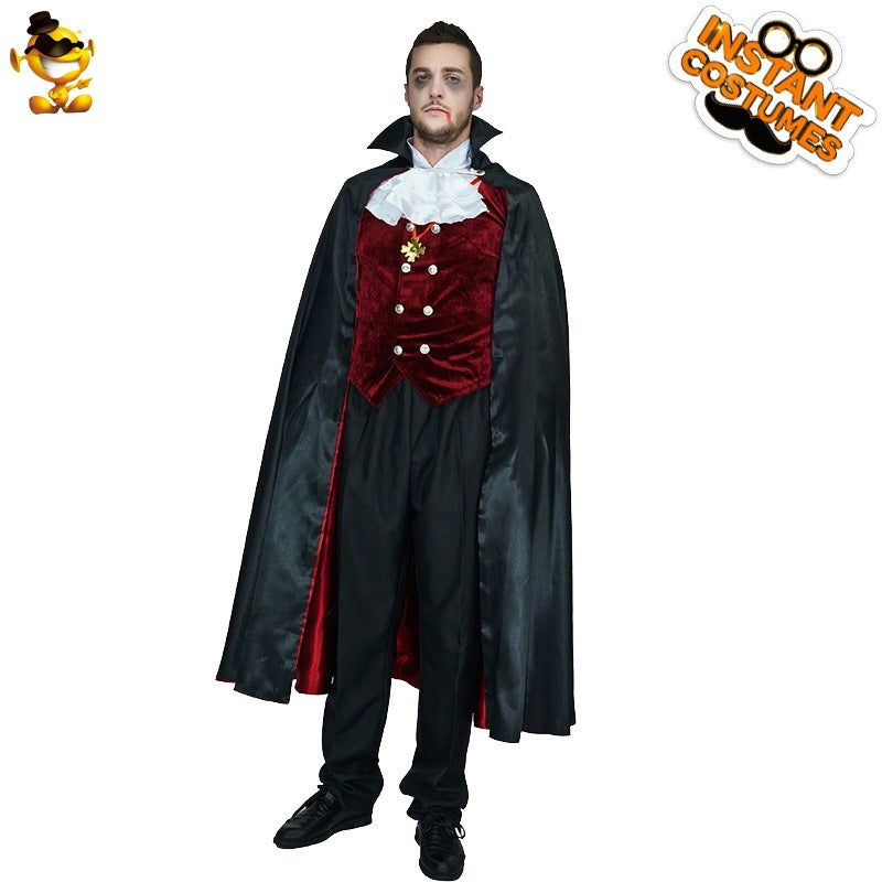 Halloween vampire clothes male horror vampire character cosplay clothes Halloween Carnival party costume