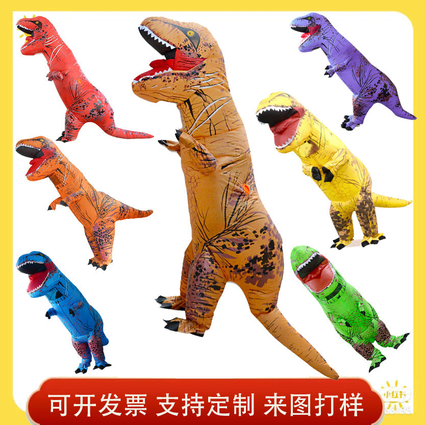 Halloween Tyrannosaurus Rex Inflatable garment stage performance dinosaur inflatable costume funny cross-border Amazon dress up costume