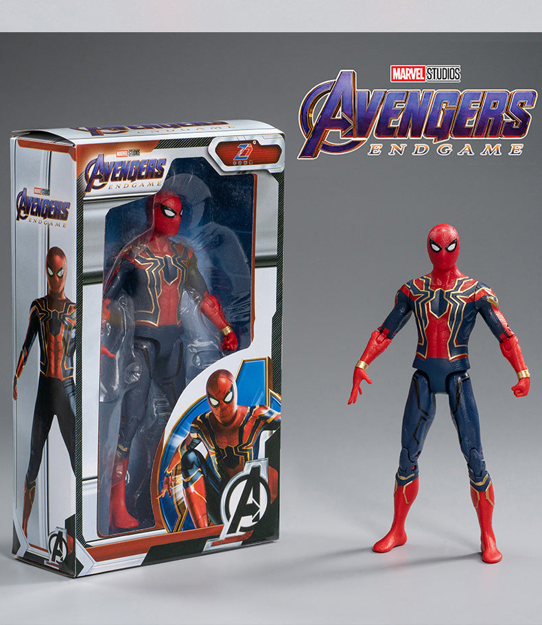 Avengers 7-inch iron man model Spider-Man hand office Captain America Marvel decoration toys