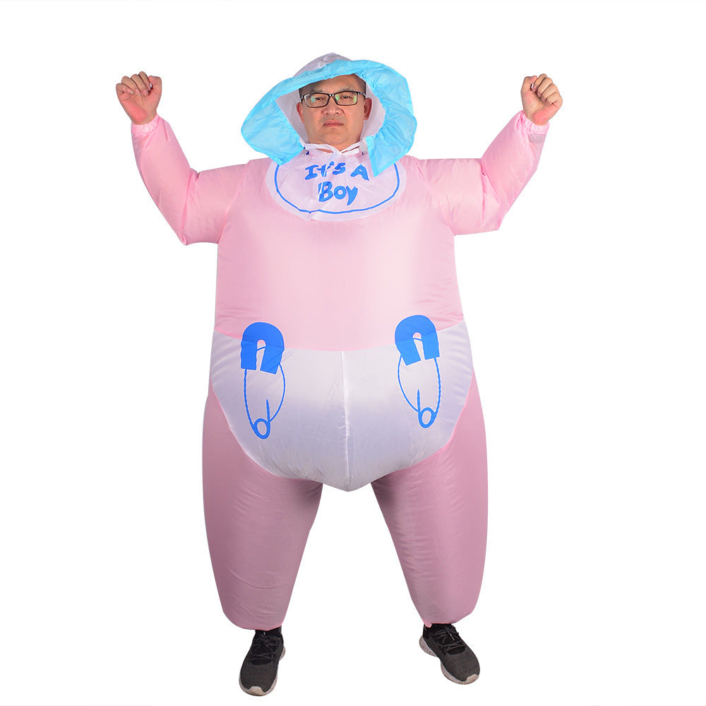 Cross-border Halloween performance inflatable costume American team clown party performance costume performance activity inflatable costume