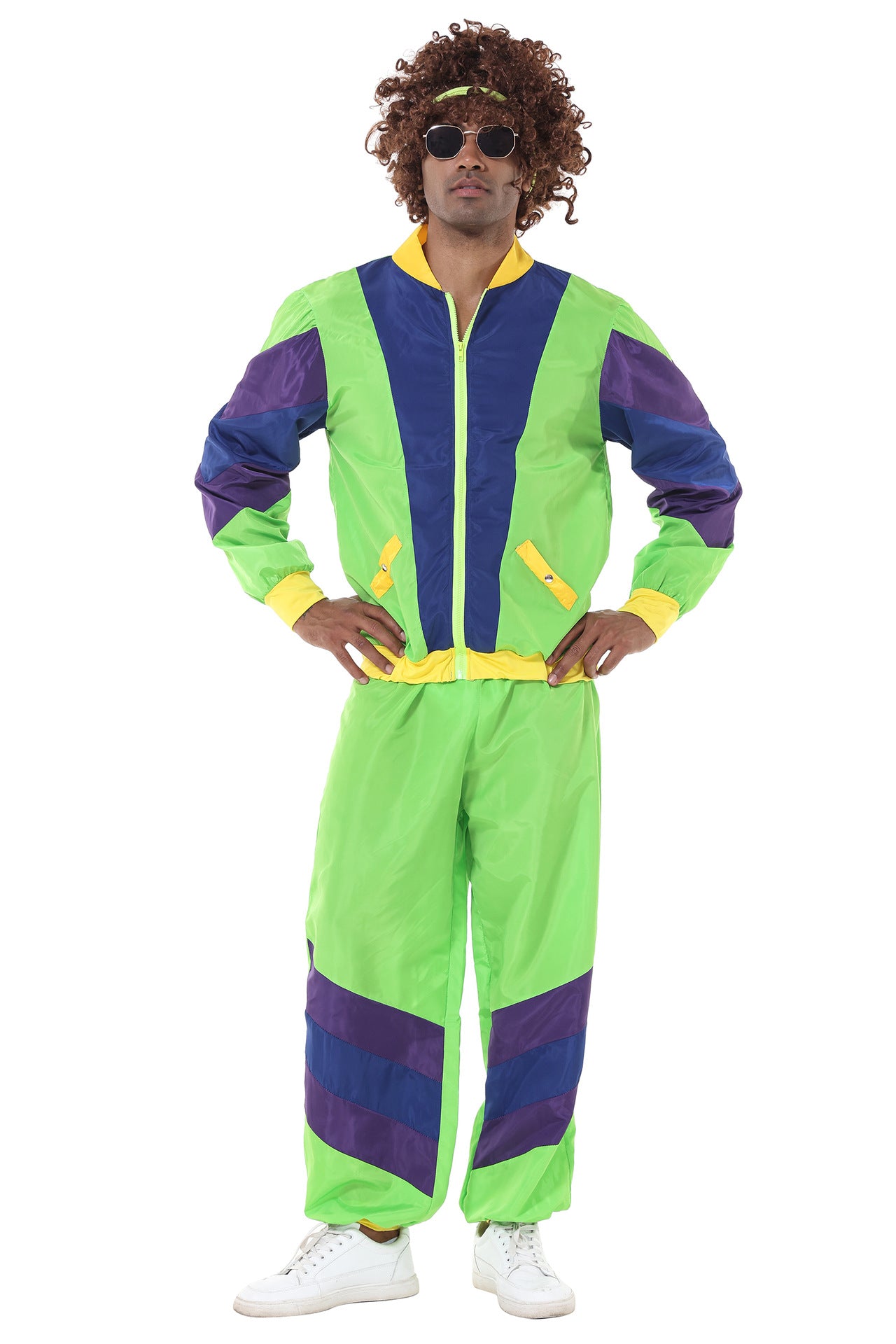 disco costume disco Amazon adult men's and women's performance costume hippie rock dance sports hip-hop costume