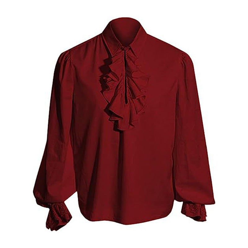 Medieval costume Halloween costume vampire cos Renaissance steampunk ruffle