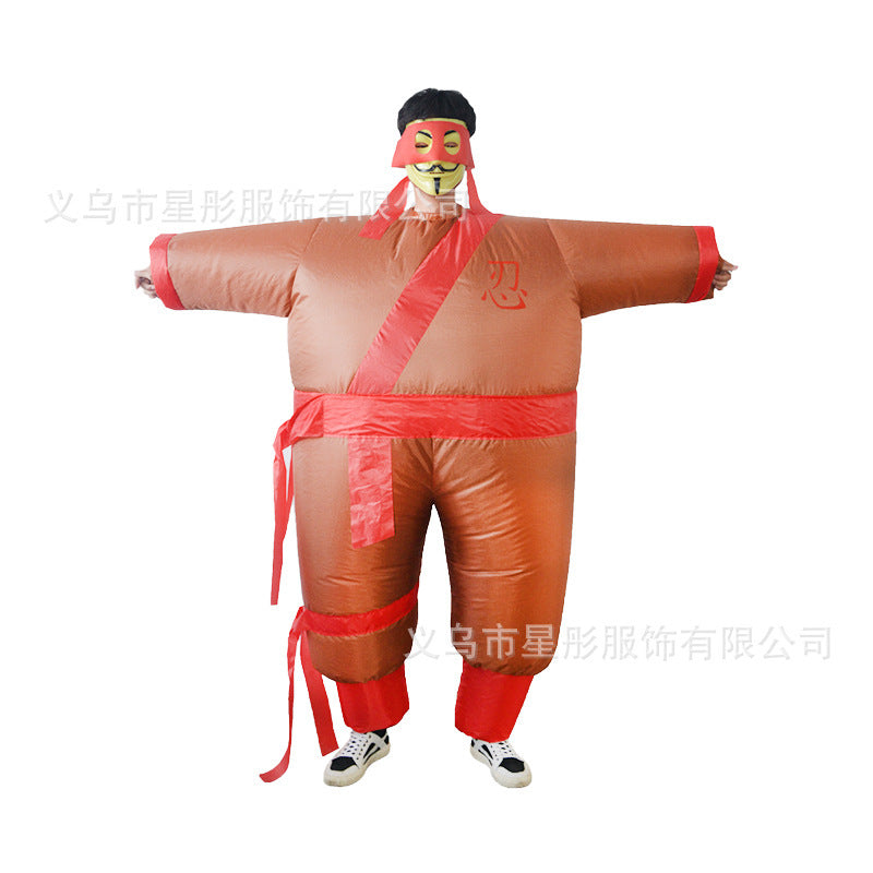 Cross-border Halloween performance inflatable costume American team clown party performance costume performance activity inflatable costume