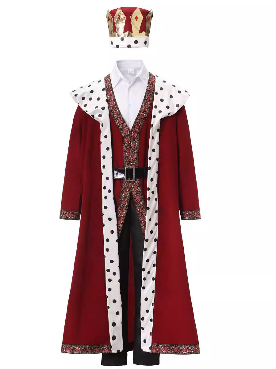 Cross-border new Halloween costume adult Court King costume Prince stage costume masquerade play costume
