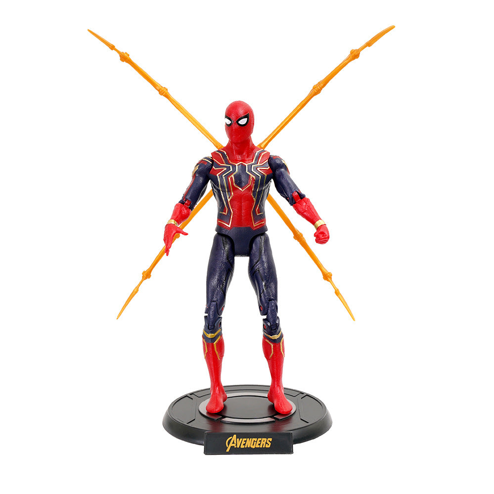 Avengers 7-inch MK85 Steel Spider-Man Captain America figurine garage kits model decoration toys wholesale