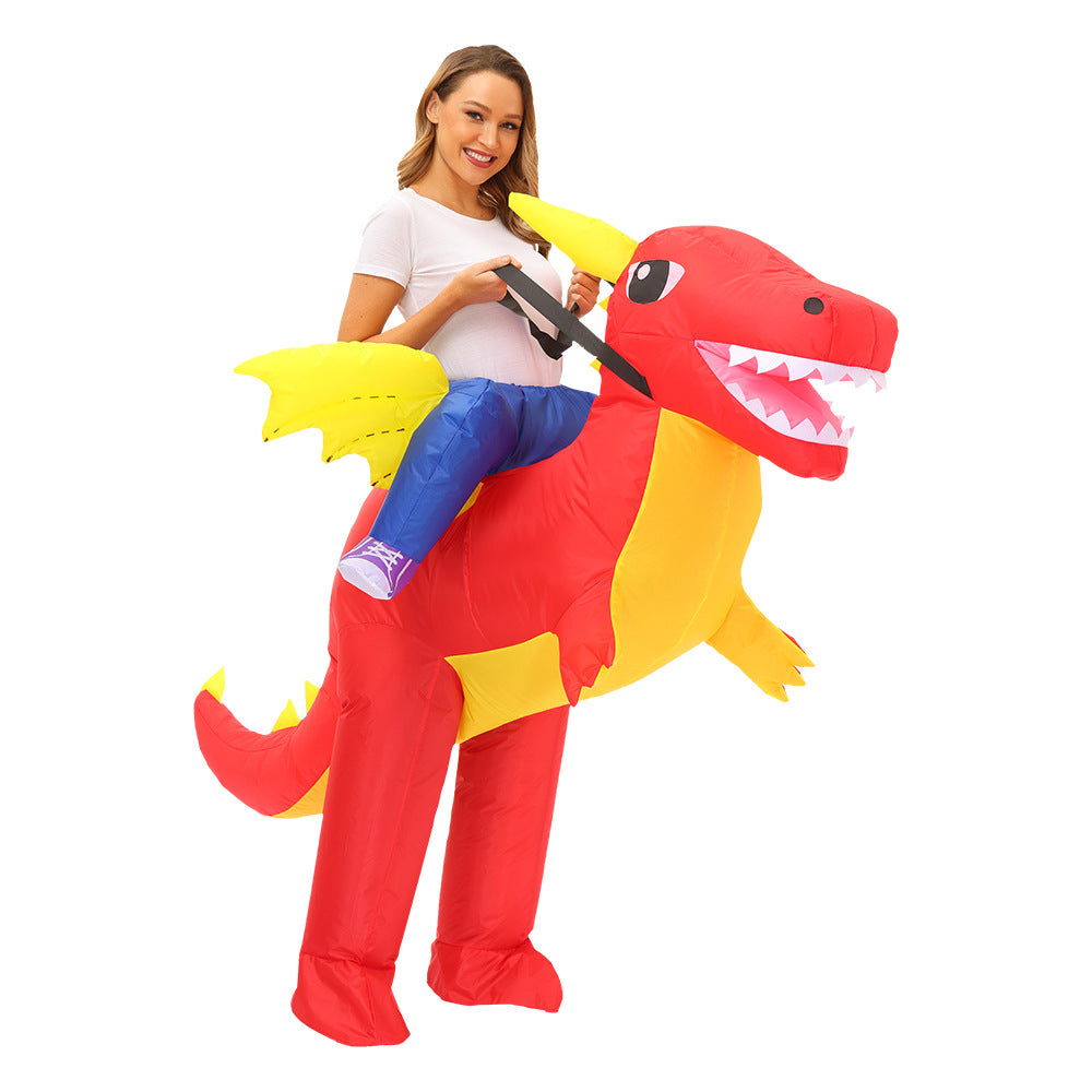 Halloween dinosaur inflatable clothing cross-border Flamingo rabbit funny inflatable doll costume animal performance wear props