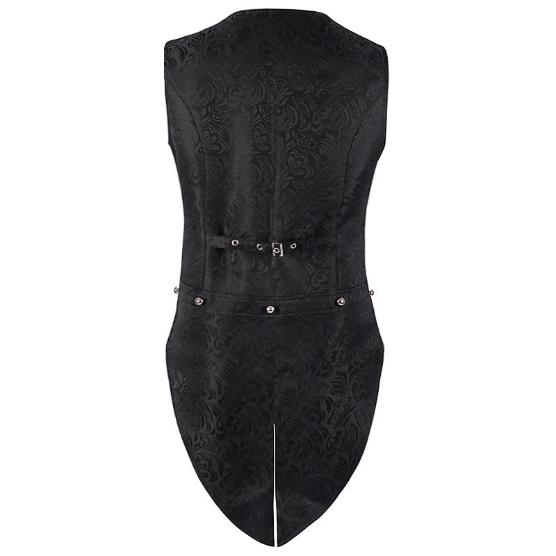 2022 Amazon wish New Men's medieval costume retro Gothic formal dress vest Halloween costume