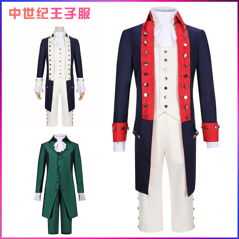 Halloween carnival cosplay Medieval Prince costume Alexander Hamilton rock costume