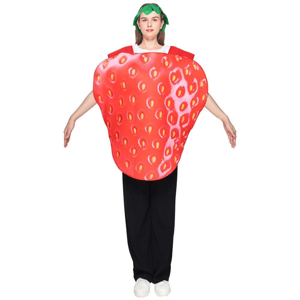 Halloween new party costume fun fruit series role play adult strawberry cosplay costume