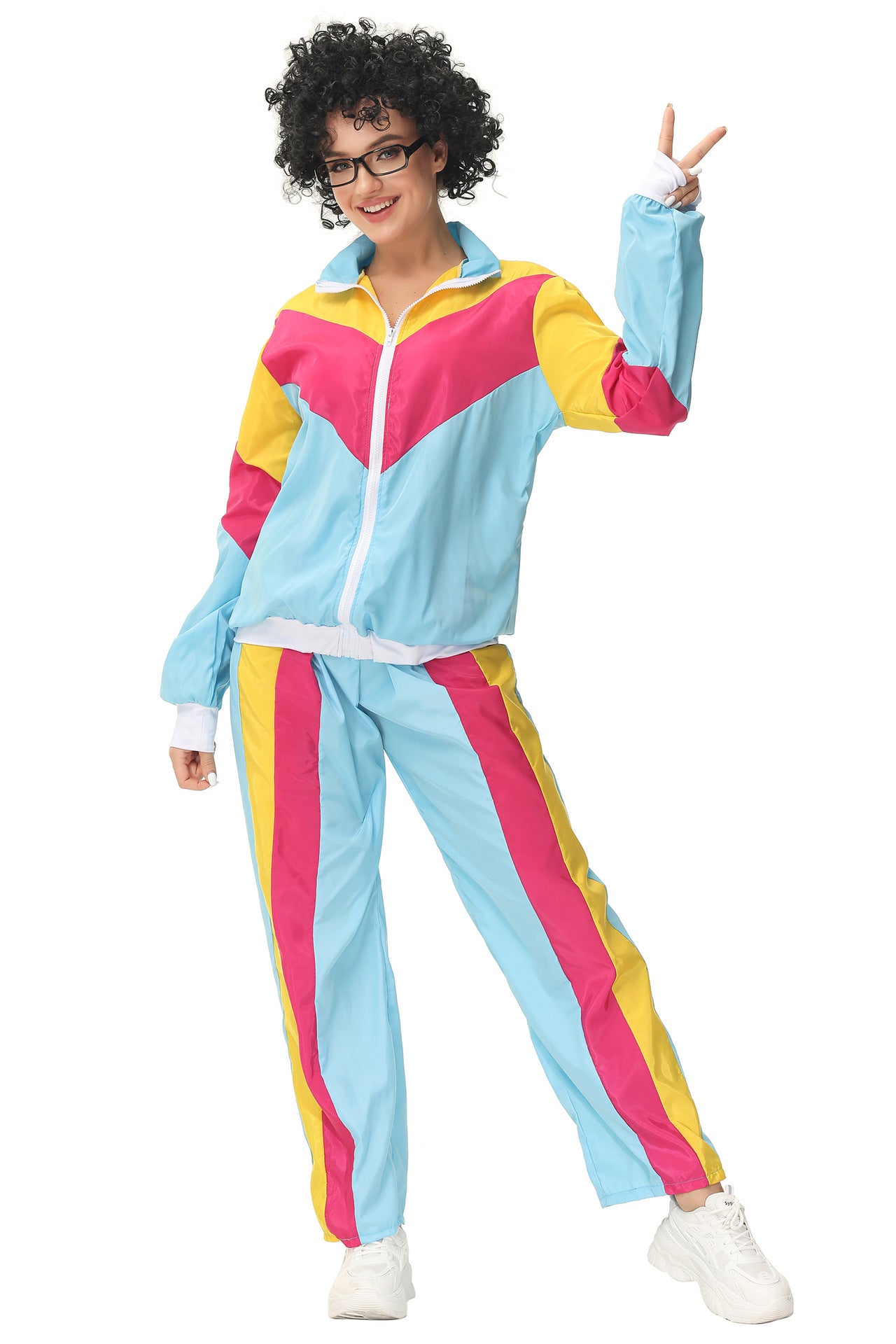 disco costume disco Amazon adult men's and women's performance costume hippie rock dance sports hip-hop costume