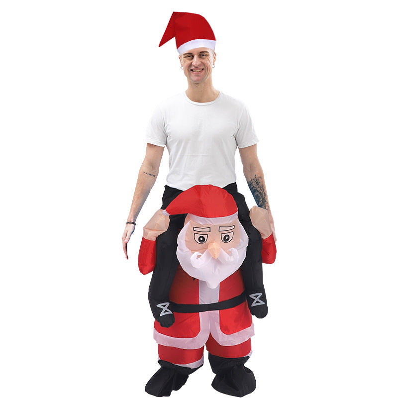 Cross-border hot selling Santa Claus inflatable clothing Christmas tree inflatable clothing pack Christmas Snowman inflatable clothing costumes