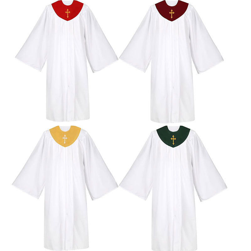 Amazon clergy costume priest cos costume baptism robe men and women priest costume choir costumes
