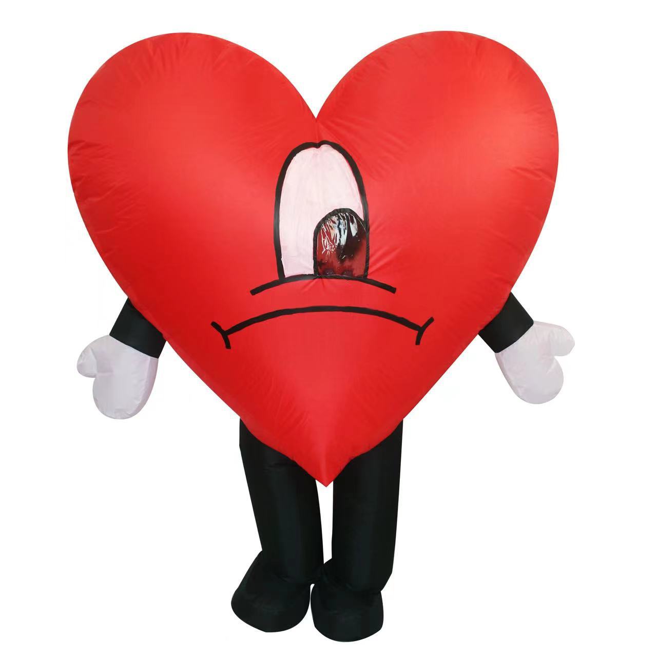 Cross-border Valentine's Day love confession props Smiley Dancer inflatable clothing atmosphere funny stage performance props costume
