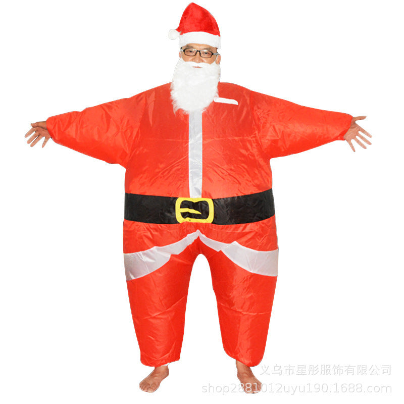 Christmas party inflatable clothing Santa Claus costume Christmas Snowman inflatable doll costume stage performance Christmas tree